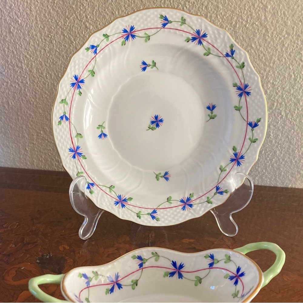 Herend Blue Garland Plate